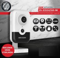 HIKVISION DS-2CD2421G0-IW 2Mpix,2,8mm Lens,H265+,10Mt Gece Görüşü,SD Kart,PoE,Wifi,Sesli,Cube IP Kamera